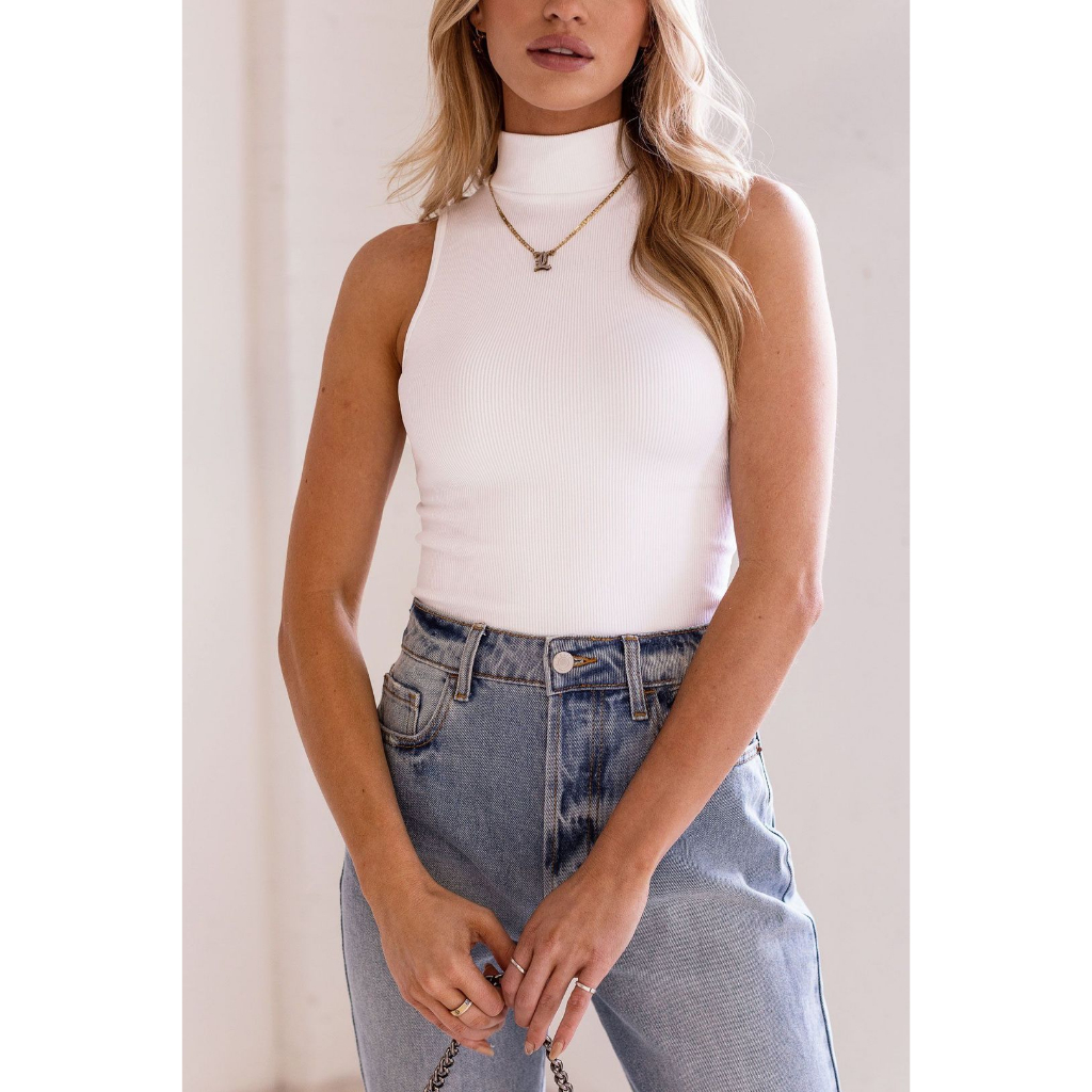 StAngla Rib Turtle neck blouse
