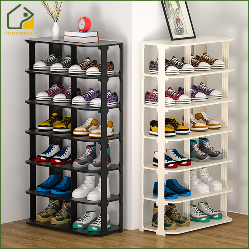 PoP Multi-tier Shoe Rack Simple Storage Rack For Dormitory Bedroom Shoe ...