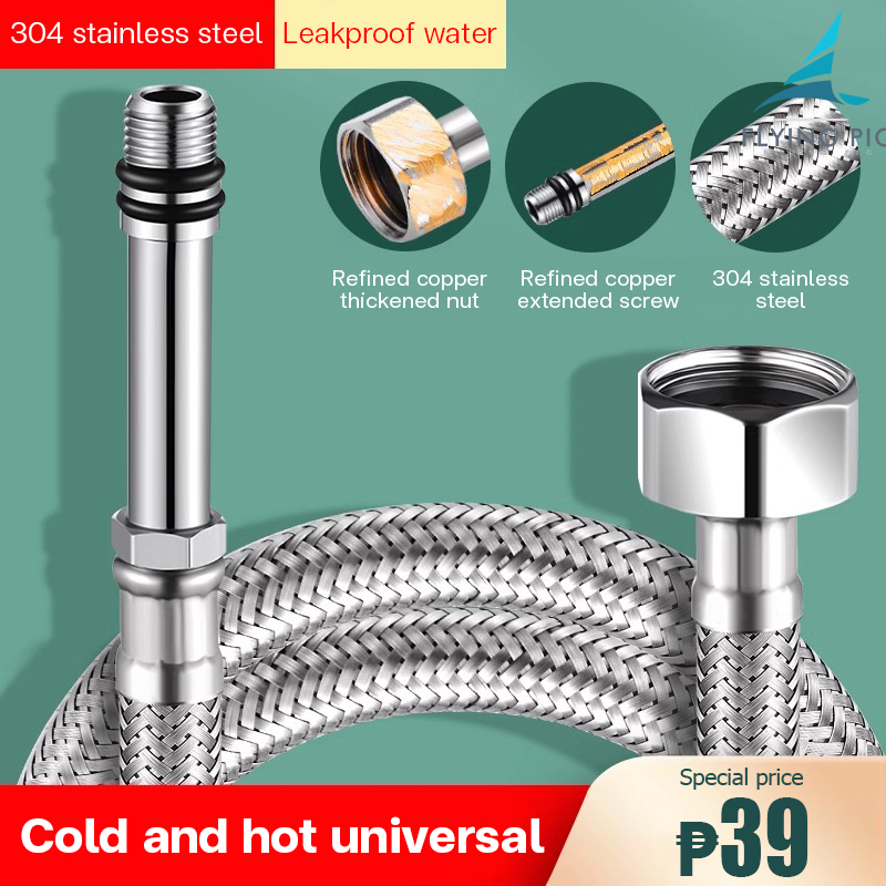 Stainless Steel Braided Tube Hot And Cold Hose Toilet Water Heater