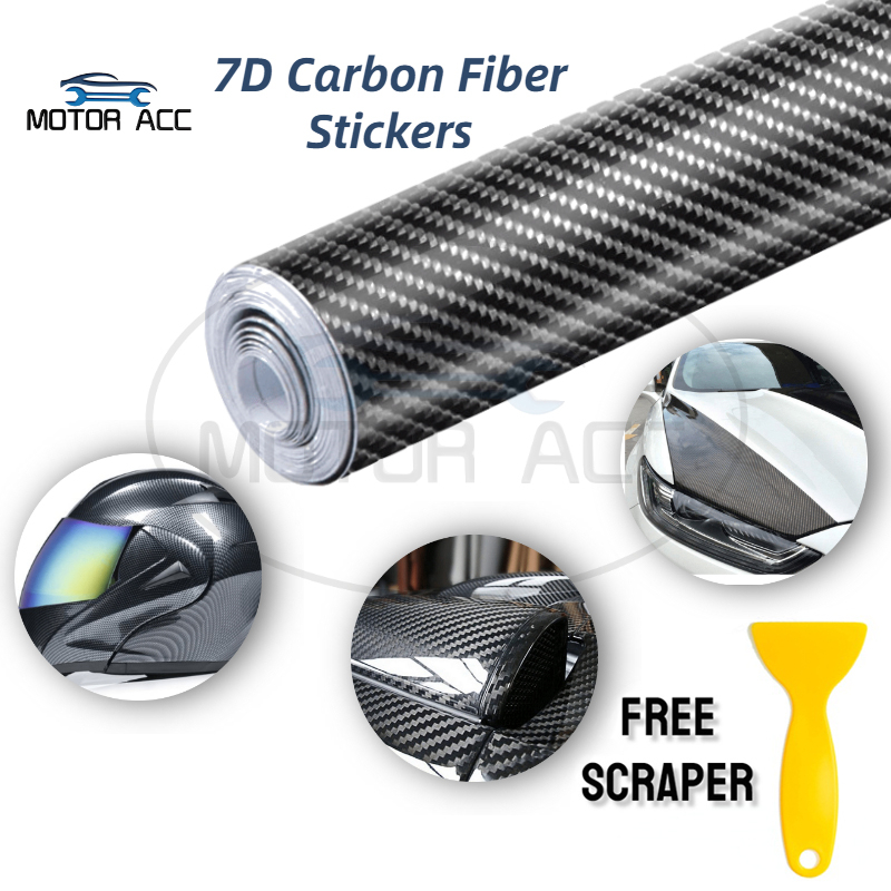 【Recommended by Creator】Carbon Fiber Sticker Car 7D Waterproof Glossy ...