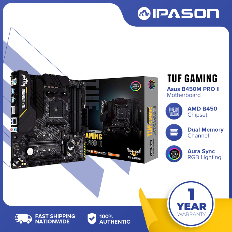 Asus TUF Gaming B450M-PRO II Motherboard (Socket AM4 Supported ...