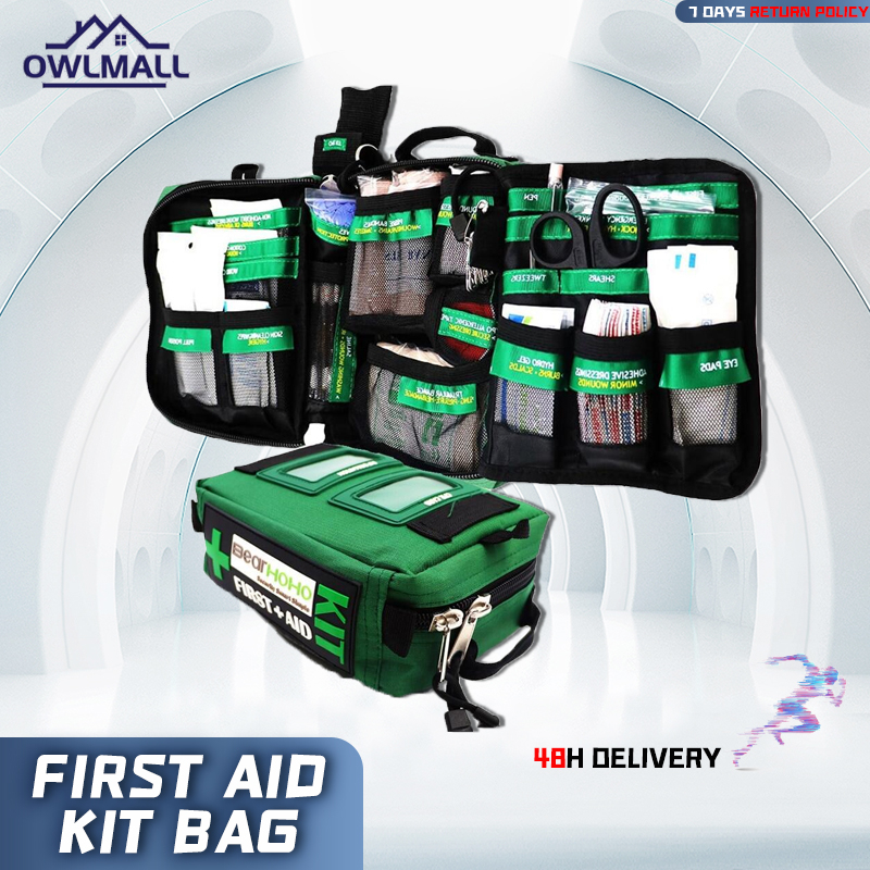 165Piece Emergency Medical Rescue First Aid Kit Bag For Workplace