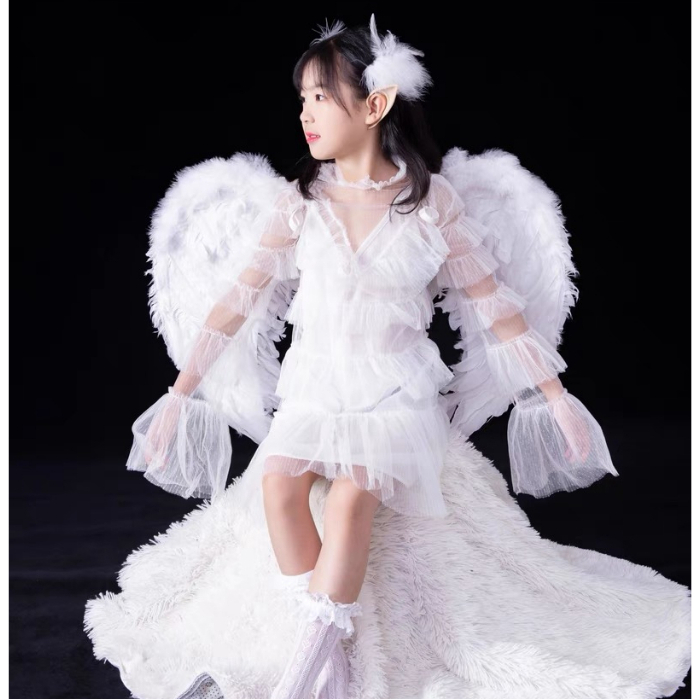 HAPPY PAWSFairy Angel Wing Costume Fancy Dress Up White , Feather Angel  Wing Cosplay costumes | Shopee Philippines