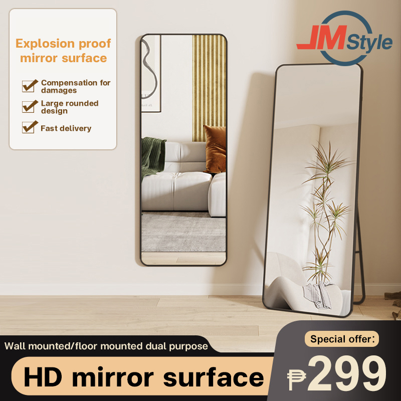 Mirror HD full-body mirror wall-mounted glass floor-to-ceiling mirror ...