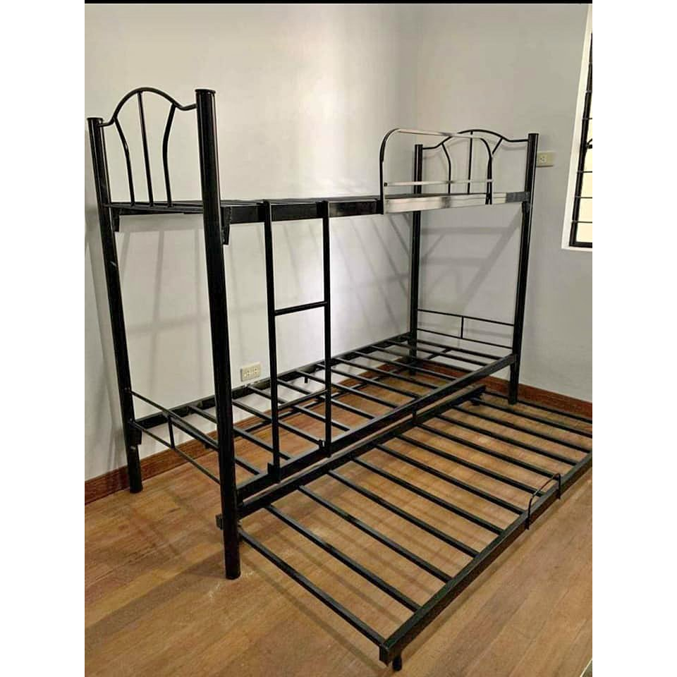 DOUBLE DECK SINGLE SIZE WITH PULL OUT BED(FREE DELIVERY ALONG METRO