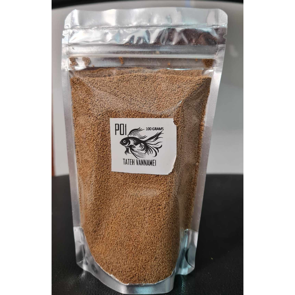 PO1 PO2 PO3 FISH FOOD TATEH VANNAMEI SINKING PELLET ORNAMENTAL FISH