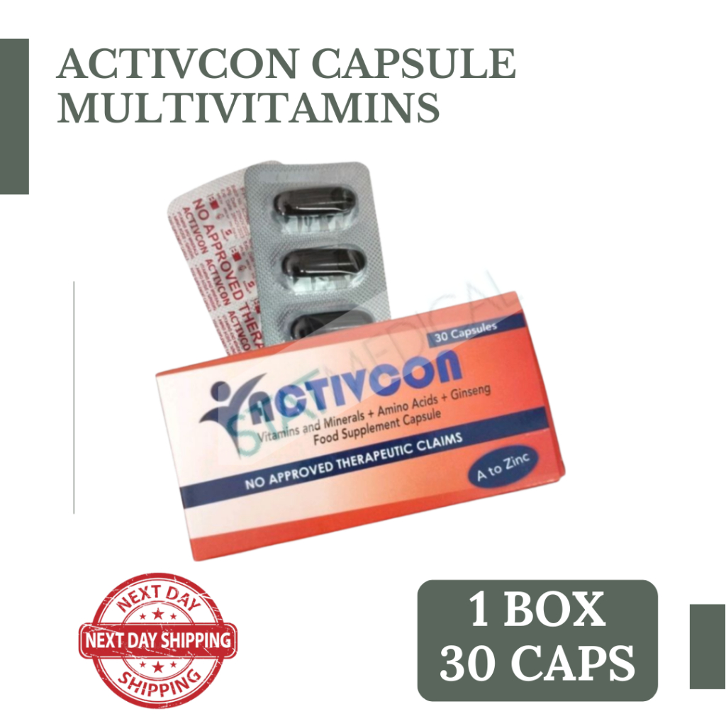 Activcon Capsule A to Zinc Vitamins and Minerals + Amino acids