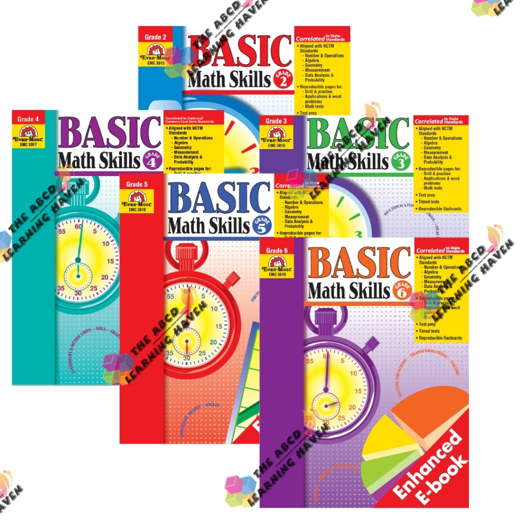 EVAN MOOR Basic Math Skills (Grade 2 to 6) | Shopee Philippines