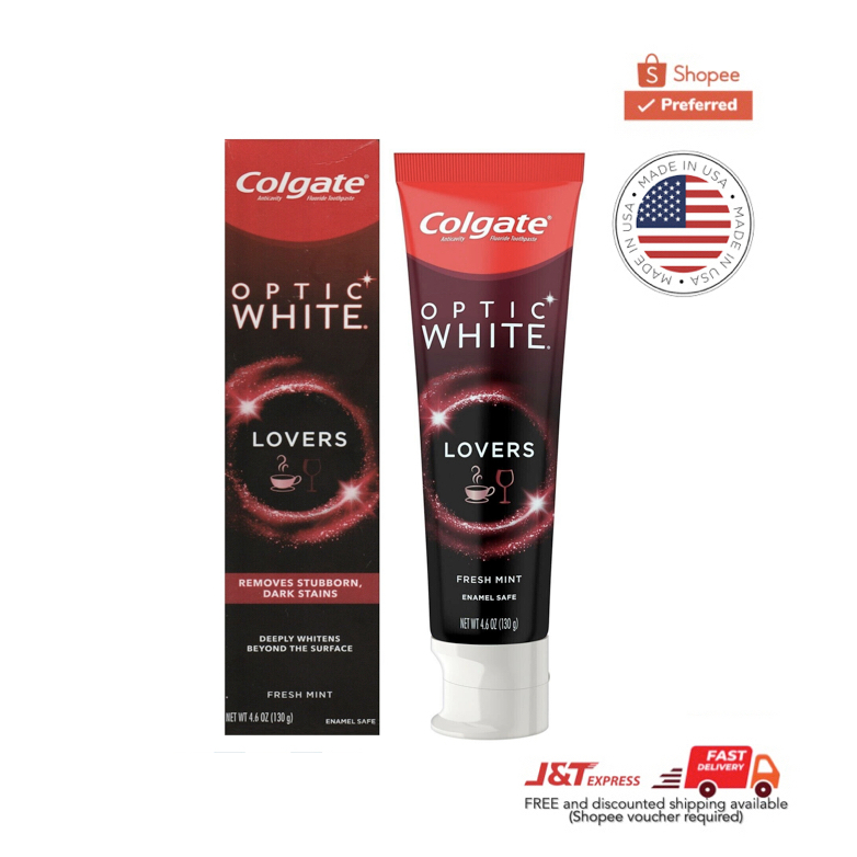 Colgate Optic White Coffee & Wine Lovers Whitening Toothpaste 130g ...