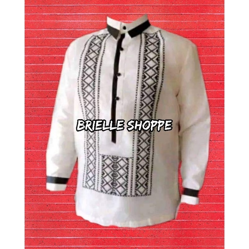 Elegant Barong Tagalog (Embroidered) Shopee Philippines