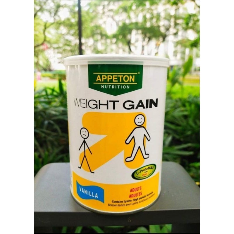 APPETON WEIGHT GAIN JR. & ADULT Choco/Vanilla Flavor w/ Freebies