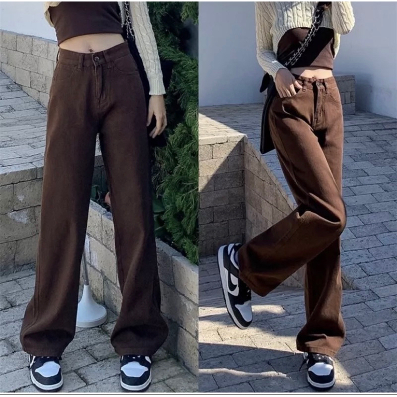 Shop pants wide leg for Sale on Shopee Philippines