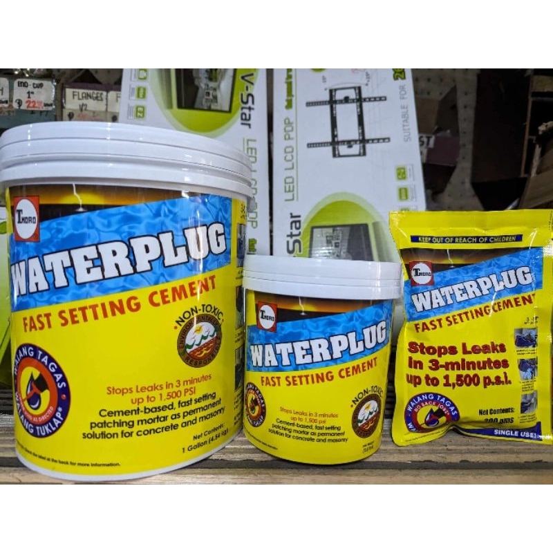 Waterplug Fast Setting Cement Stop leaks in 3 mins Shopee Philippines