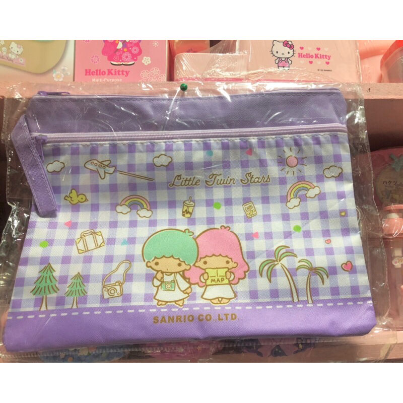 Sanrio Character Double A4 Data Test Paper Storage File Bag Organizer ...