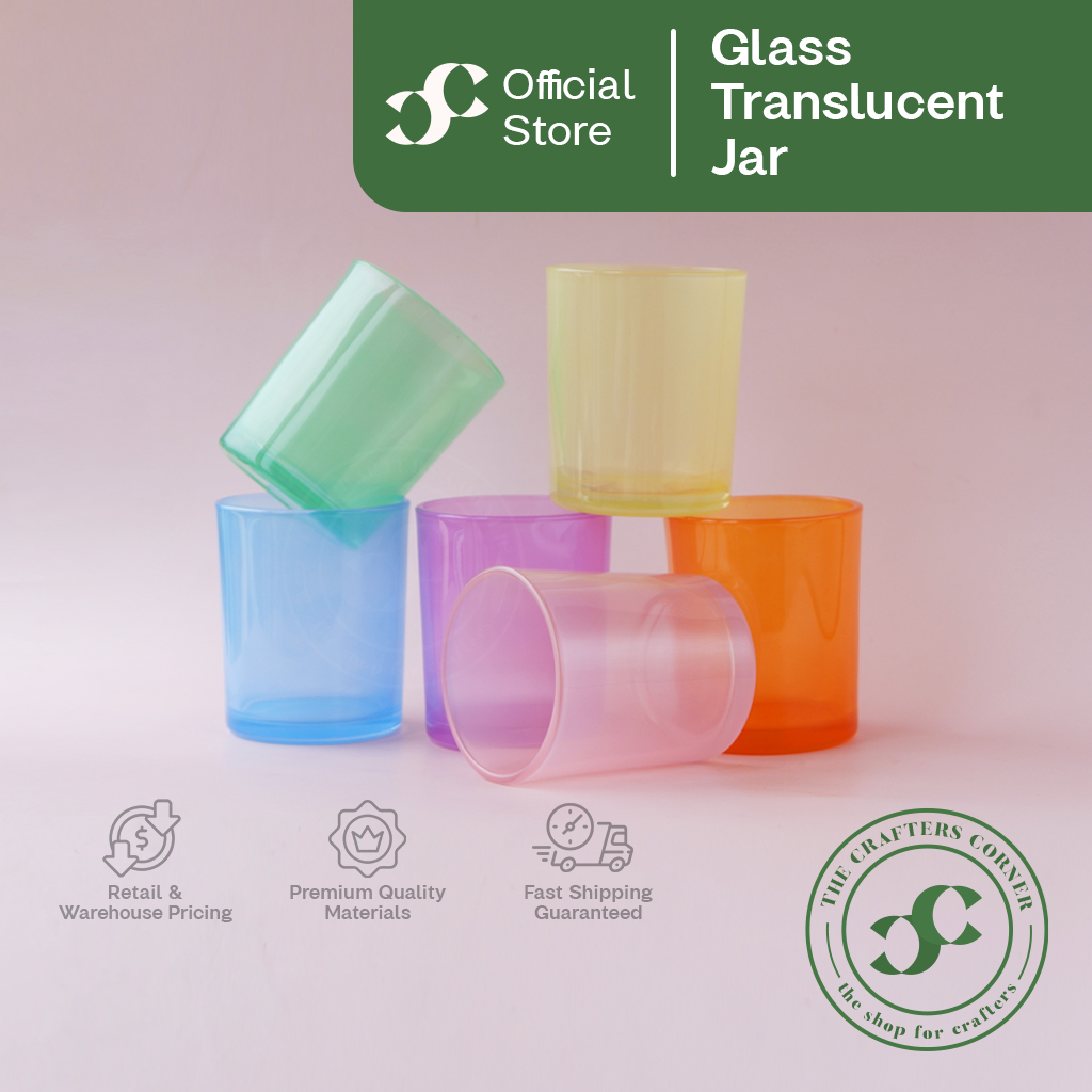 Glass Glossy Translucent 200ml Candle Jar | Shopee Philippines