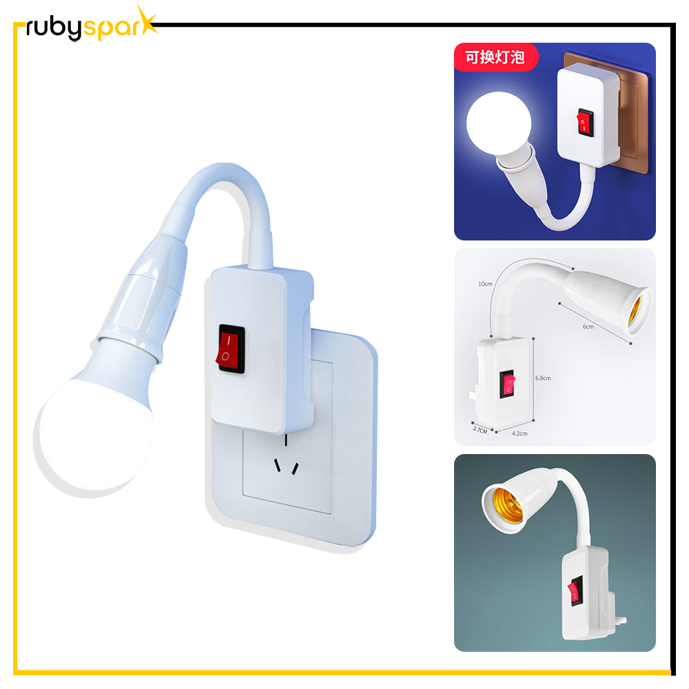 LED energysaving light bulb bedside lamp wall lamp socket plugin with