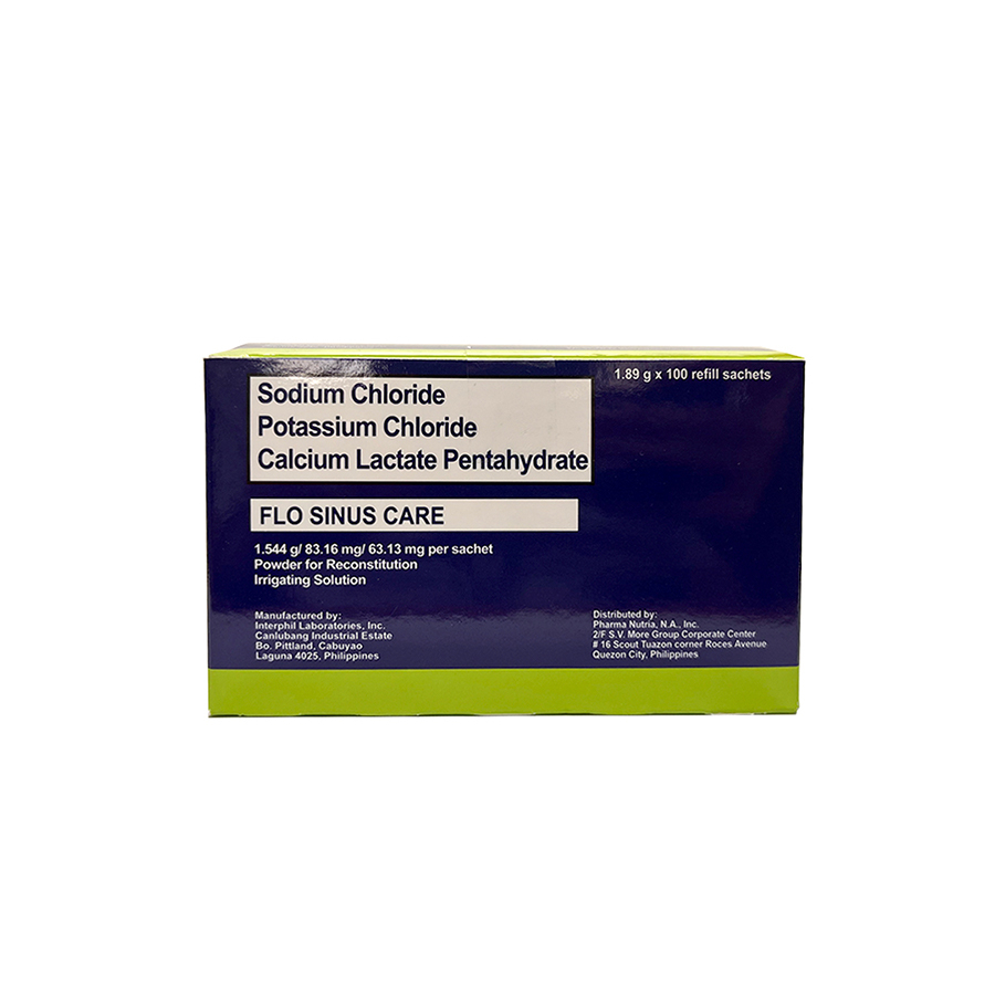 FLO Sinus Care Refill Sachet 100s - Nasal & Sinus Irrigation Solution ...