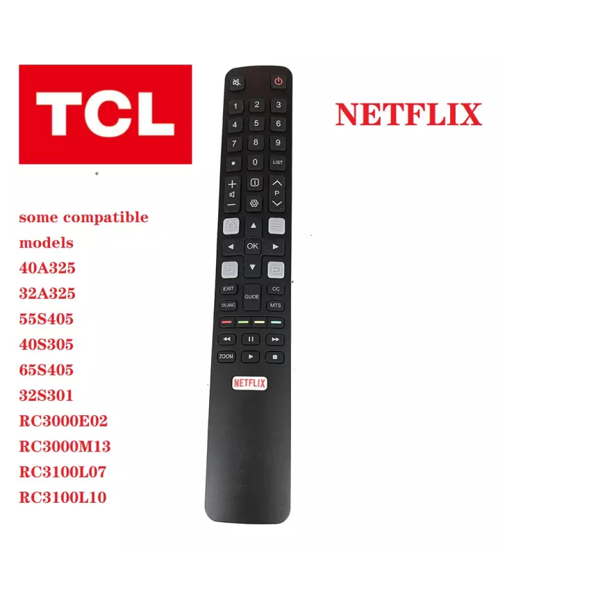 COD TV Remote Control for TCL ARC802N YUI1 49C2US 55C2US 65C2US 75C2US