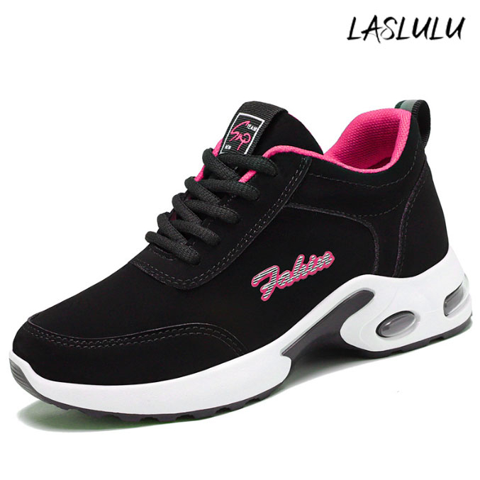 Laslulu. Women's casual platform sneakers outdoor soft rubber shoes # ...