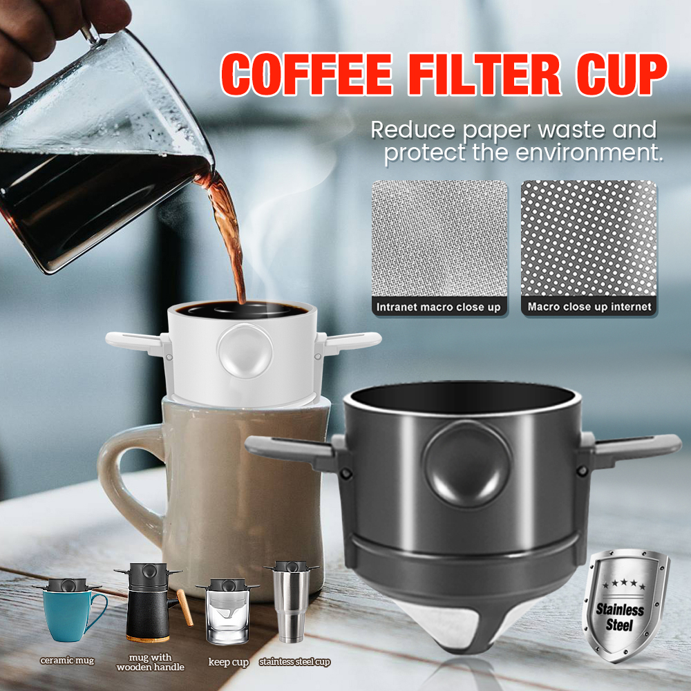 meet the beauty Portable Reusable Coffee Dripper Coffee Filters Drip