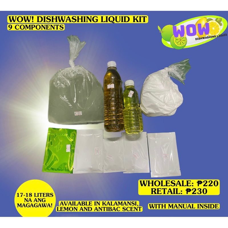 WOW! DISHWASHING LIQUID (DO IT YOURSELF DIY KIT) Shopee Philippines