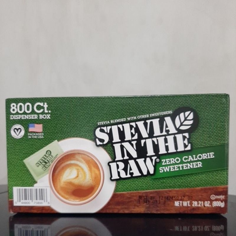 Stevia In The Raw Zero Calorie Sweetener 800 Packets EXPIRY Feb. 2026