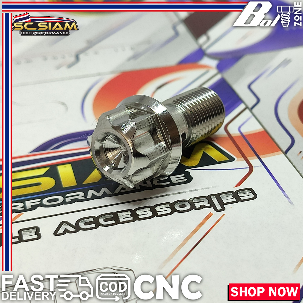 SC SIAM STAINLESS BANJO CNC BOLTS 1.0 BREMBO CALIPER / 1.25 STOCK