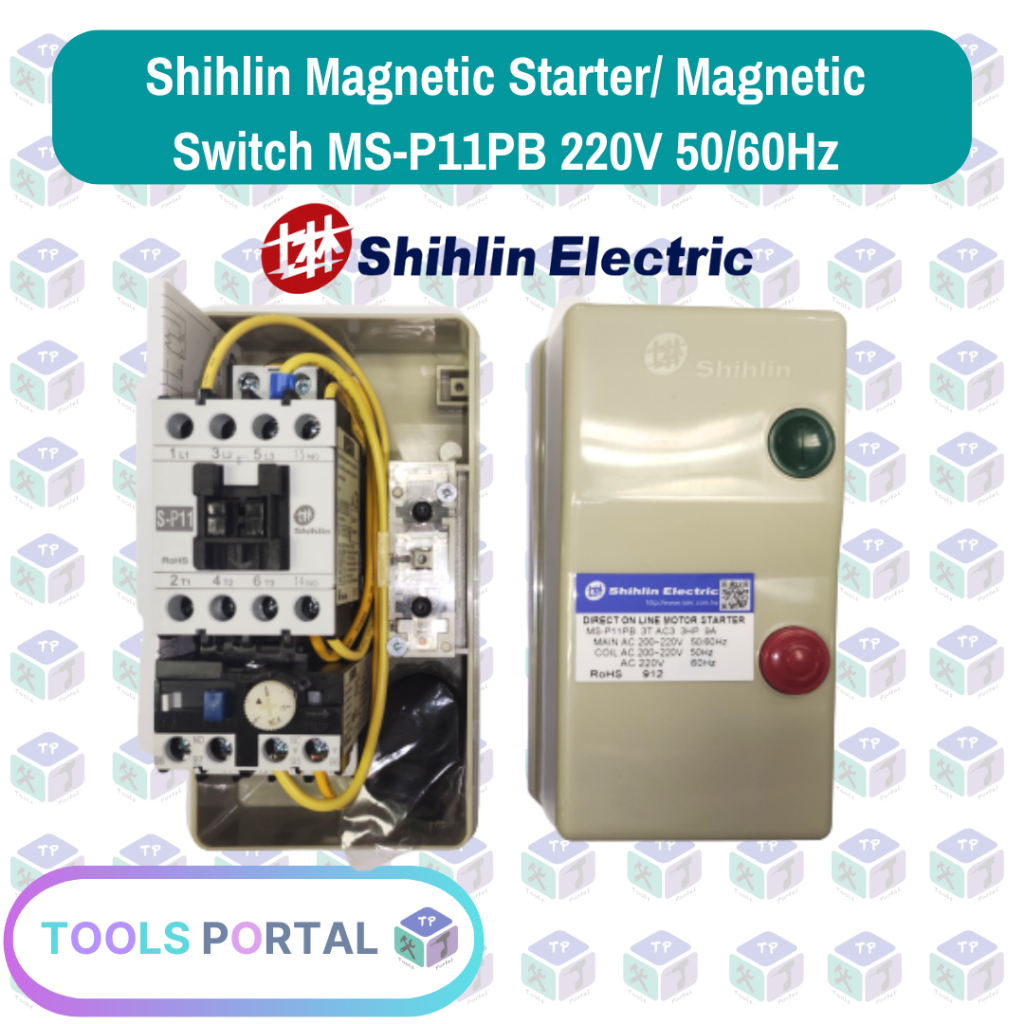 Shihlin Starter/ Switch MSP11PB (9A) 220V 50/60Hz