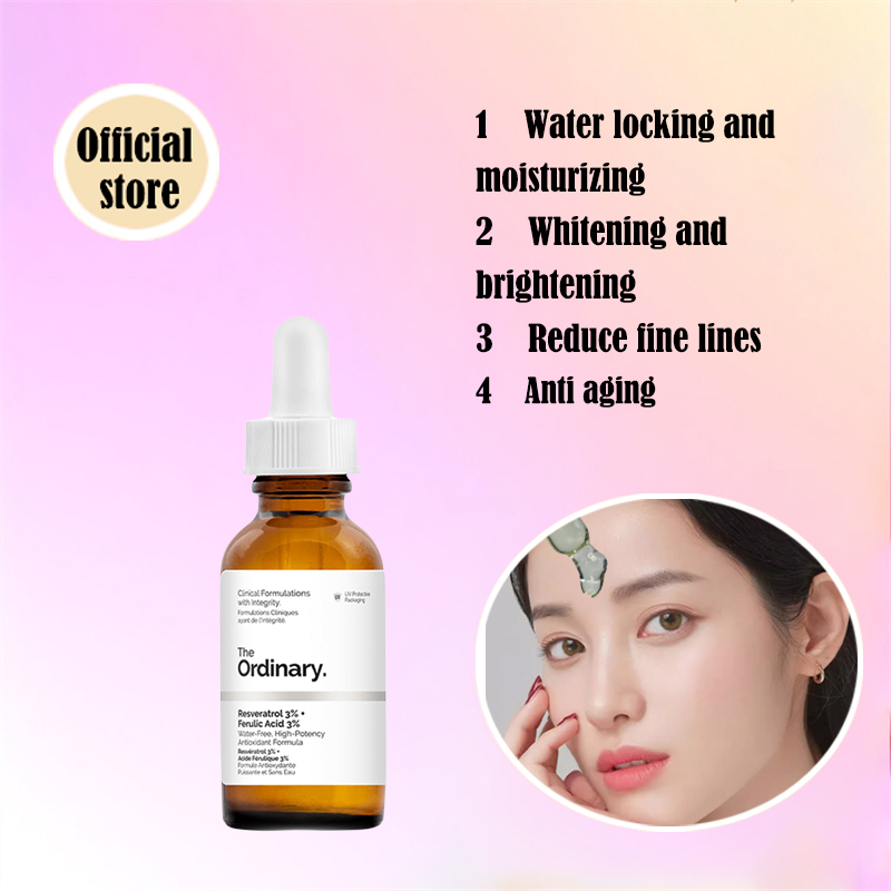 The Ordinary anti aging serum Brighten facial whitening Resveratrol 3