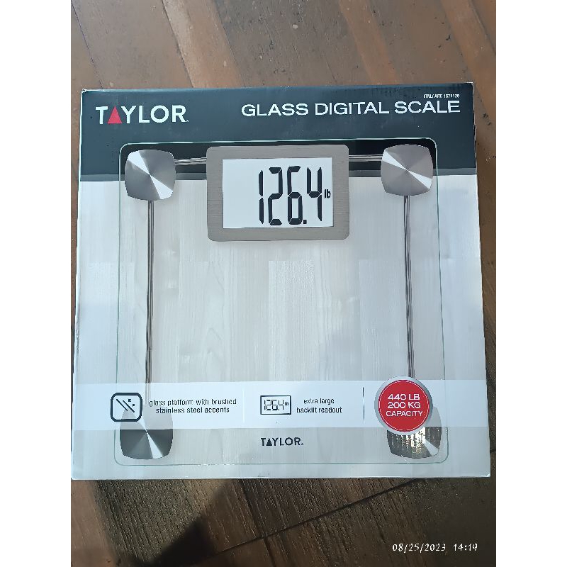 TAYLOR Glass Digital Scale glass platform, Weighing Scale for human