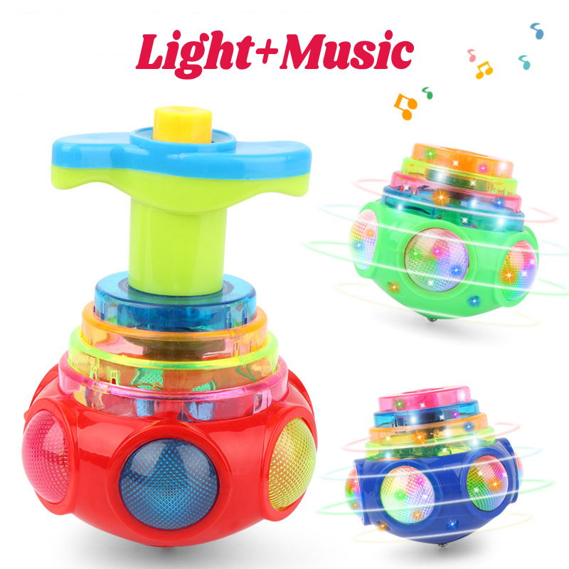 Gyro Tops Multicolor Spining Toy with Launcher Flashing Rotating Lights Toys for Kids Musical Toy Shopee Philippines