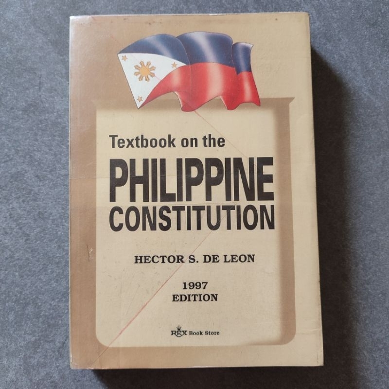 Textbook on the Philippine Constitution by Hector De Leon | Shopee ...