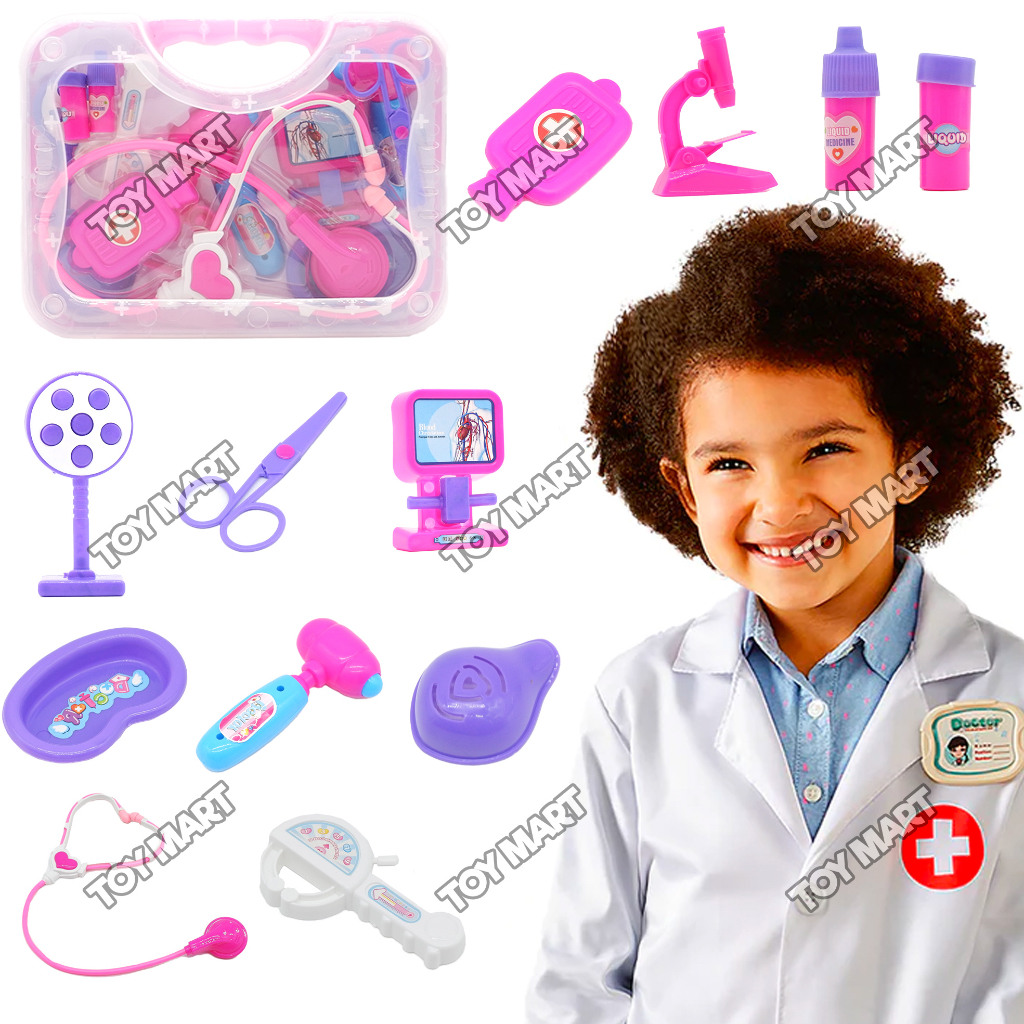 11 Pcs/Set Interactive Playset for Kids Role Play Educational Doctor
