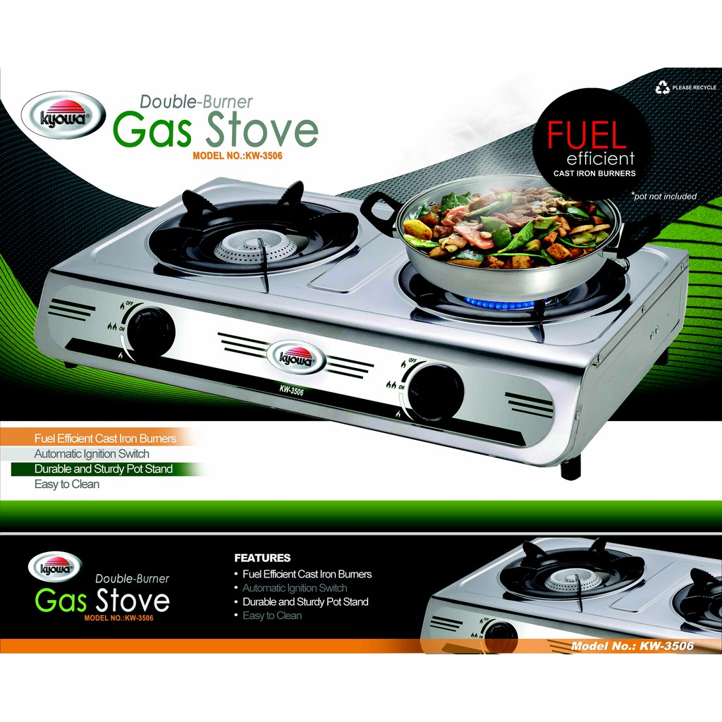 KYOWA GAS STOVE 2 BURNER KW3506 Shopee Philippines