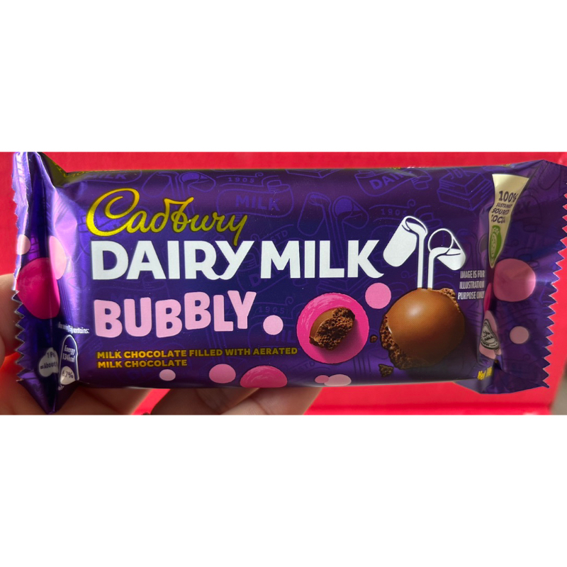 Cadbury Dairy Milk Bubbly Chocolate 50g Shopee Philippines