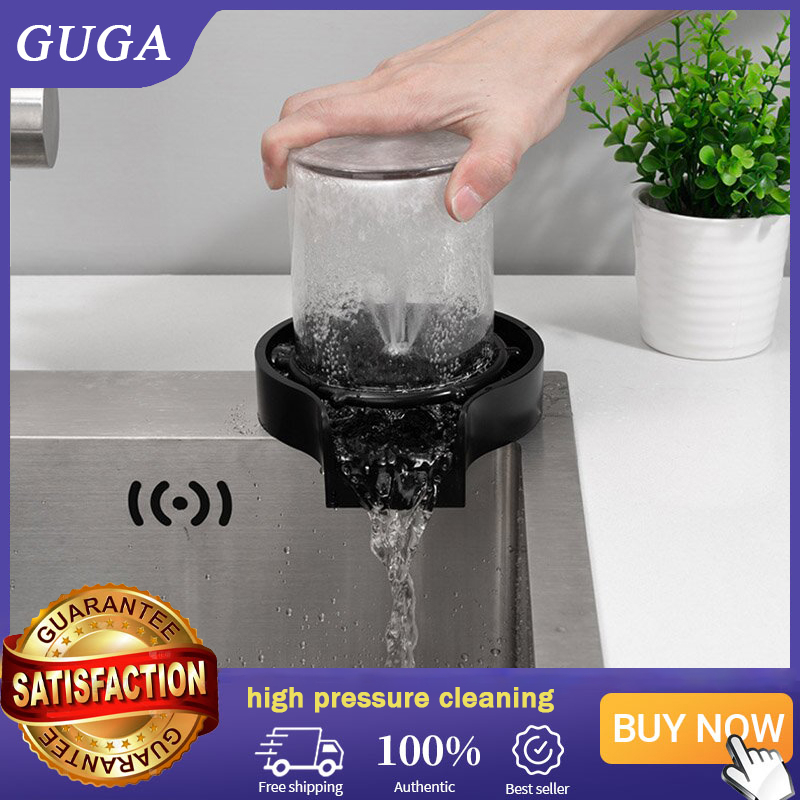 GUGA Kitchen Sink Glass Washer Bar Gigh Pressure Automatic Glass Washer