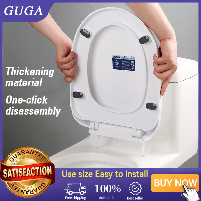 Universal Toilet Seat Cover Thickened And Durable SlowDrop Toilet Lid