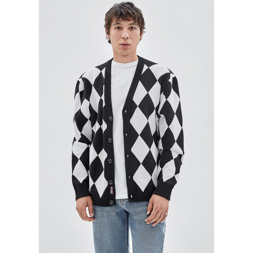 GUESS Originals Avery Men's Cardigans Shopee Philippines