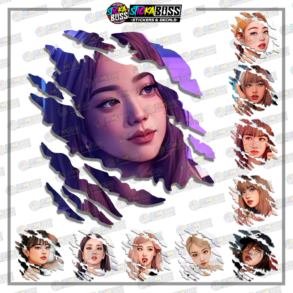 BLACKPINK PART 2 | ANIME SCRATCH STICKER【VINYL PRINTED】( LAMINATED ...