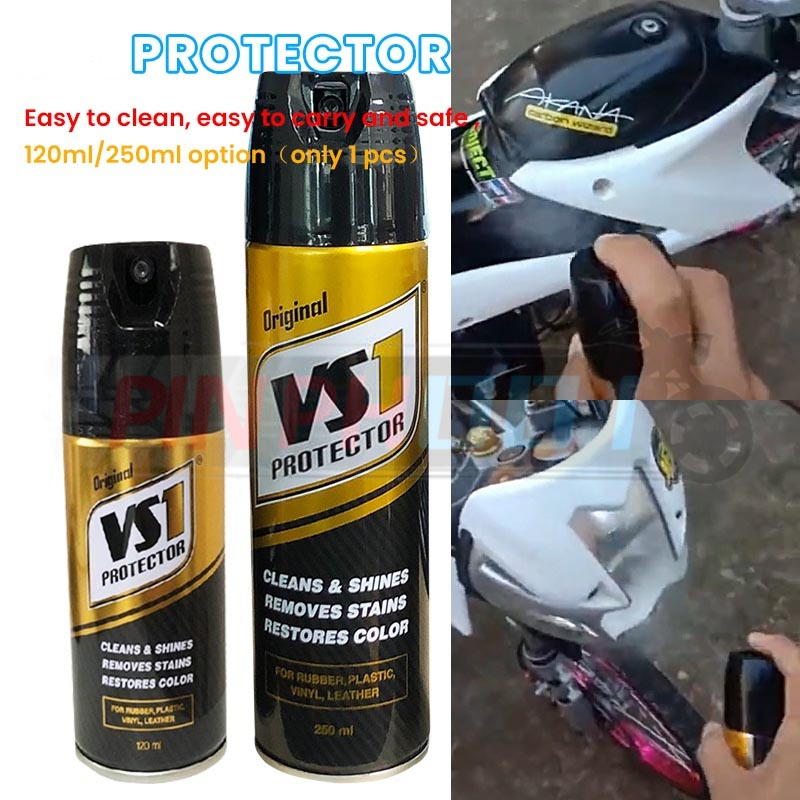 VS1 Motorcycle Protector For Motor/Car/Vinyl/Tire Big 250ml And Small ...
