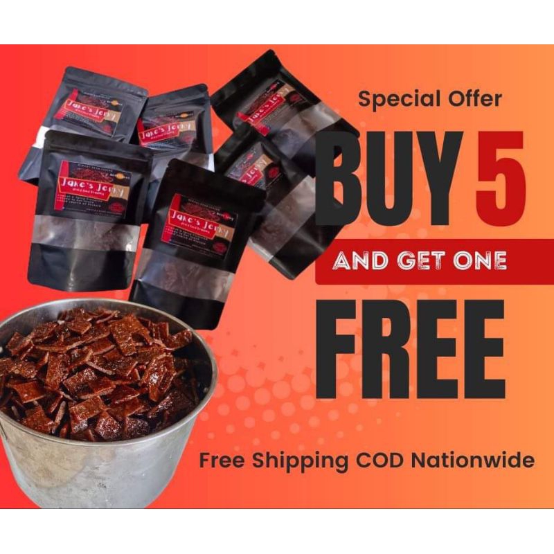 Beef Jerky Buy 5 + 1 Free Shopee Philippines