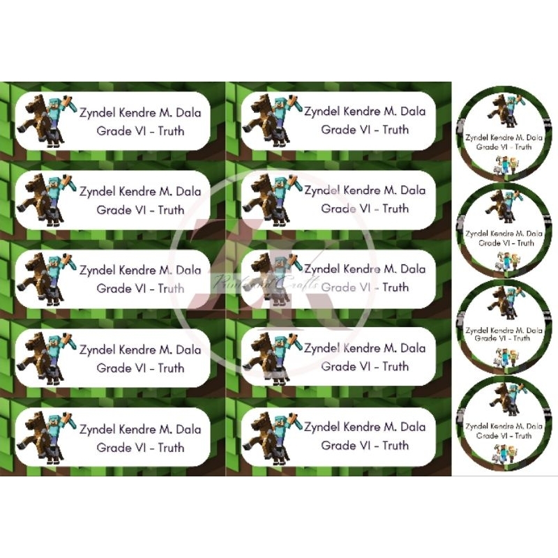 Subject and Name Sticker Labels | Shopee Philippines