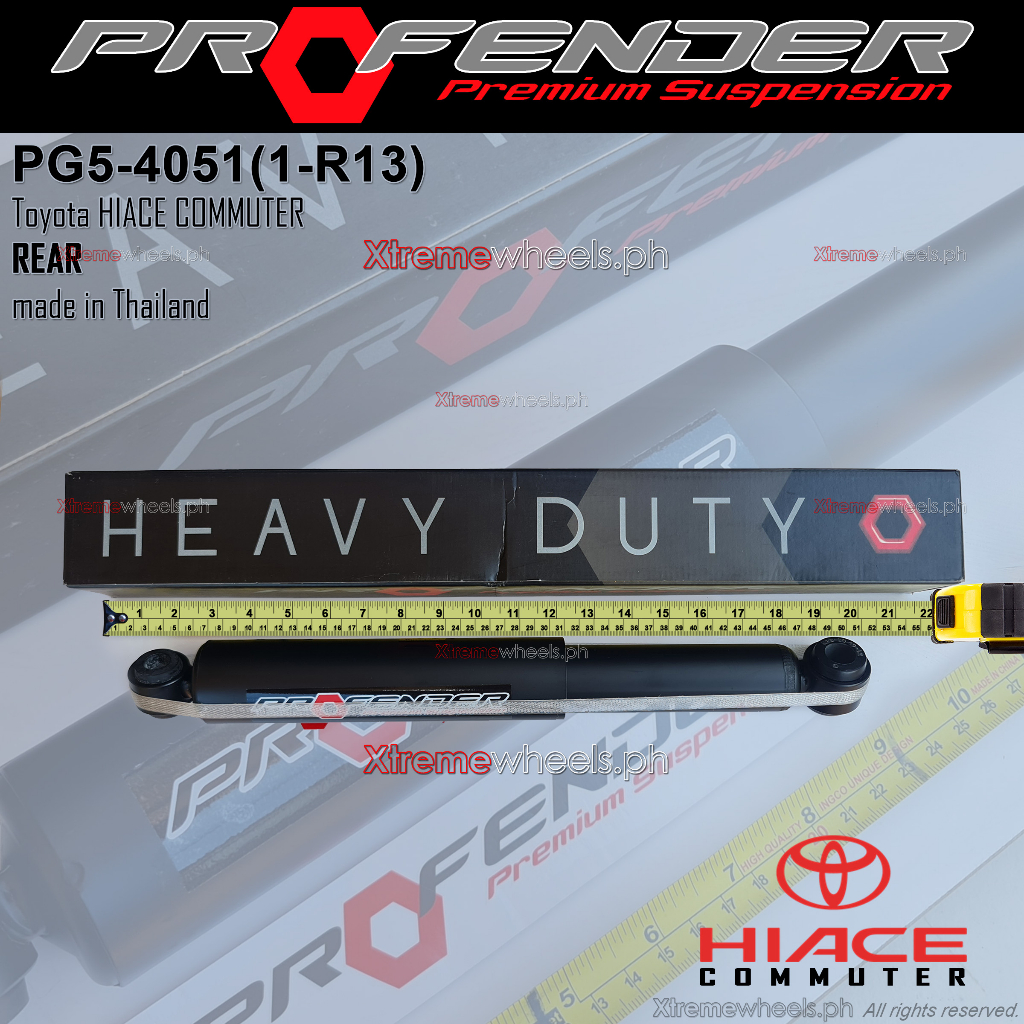 TOYOTA HI ACE COMMUTER 2005 to 2026 REAR PROFENDER OEM SHOCKS ABSORBER ...