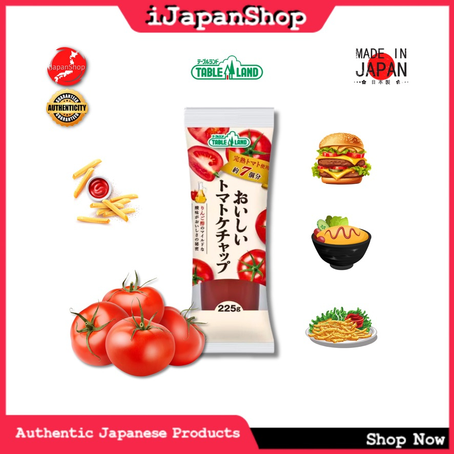 Tableland Japanese Tomato Ketchup 225g 8/2024 Expiry Date Shopee