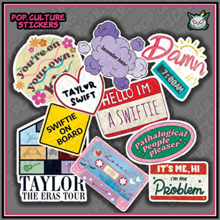 Taylor Swift Water Bottle Sticker 10-Pack