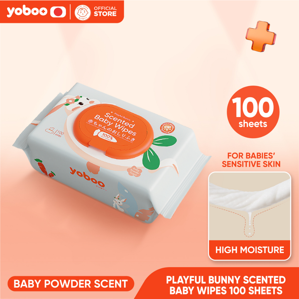 Yoboo Scented Baby Wipes 100 Sheets Shopee Philippines
