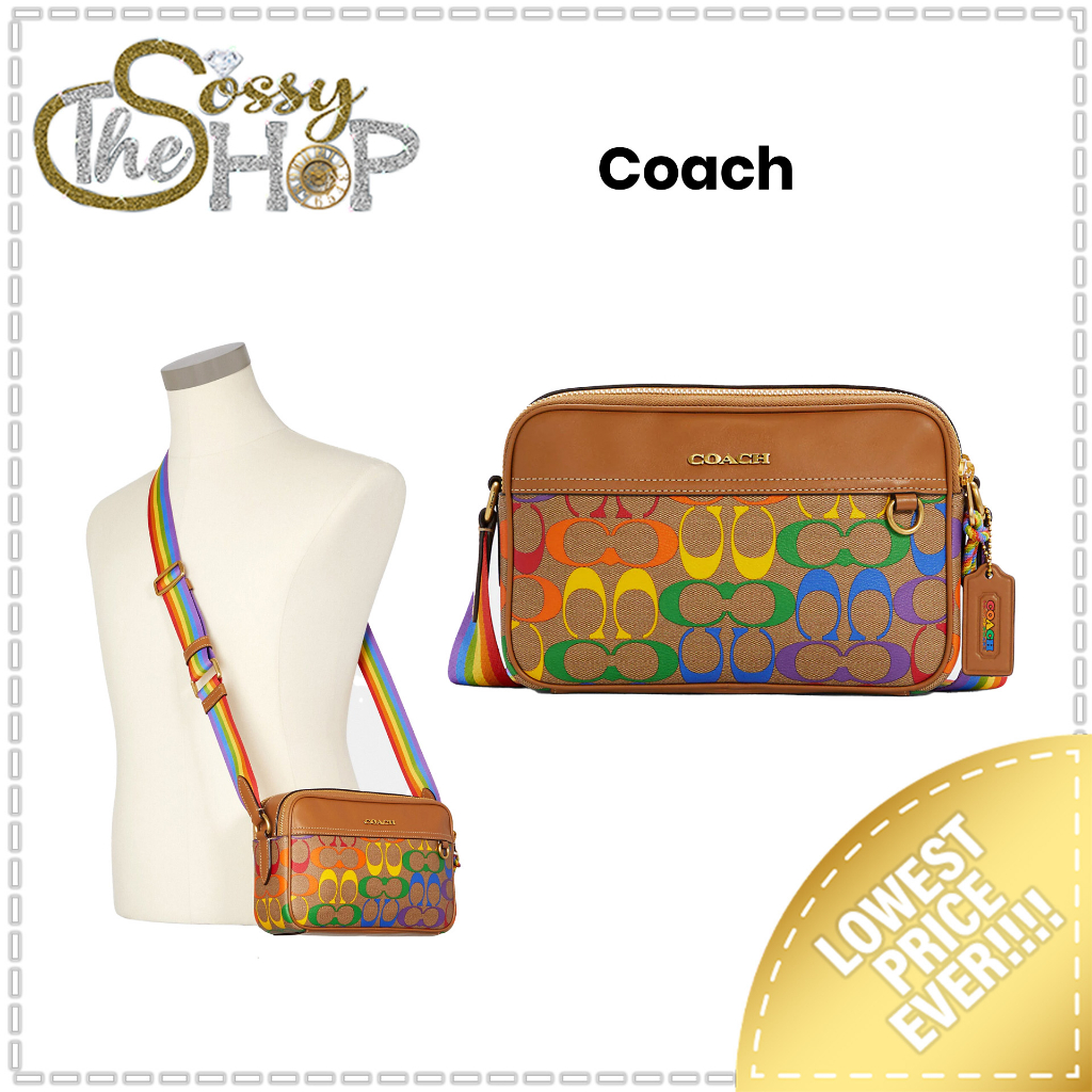 Graham Crossbody In Rainbow Signature Canvas Shopee Philippines