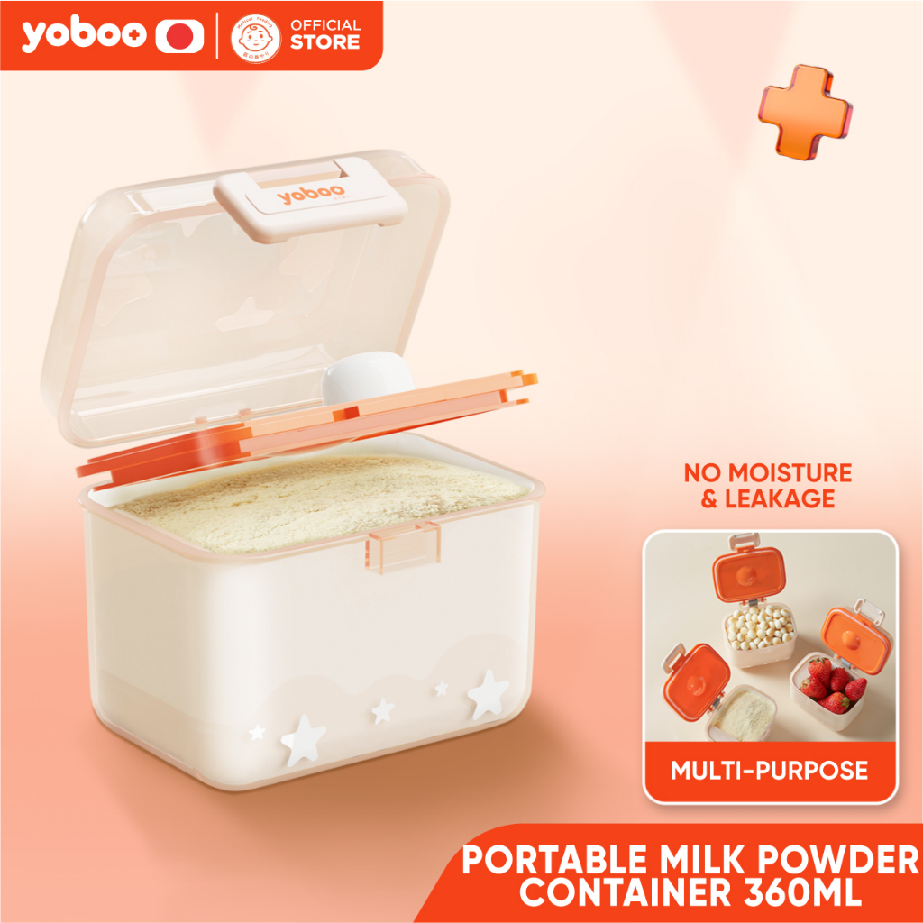 Yoboo Portable Milk Powder Container Double Sealed, & MultiPurpose