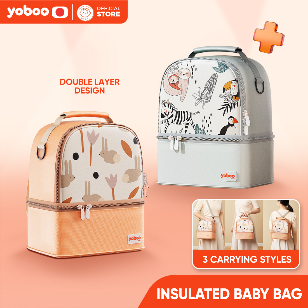 Yoboo Insulated Baby Bag Waterproof Lightweight Maternity Bag Safe material Shopee Philippines