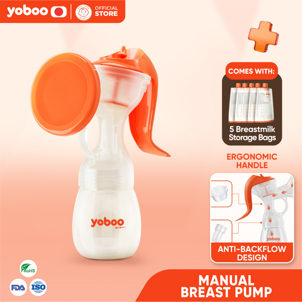 Yoboo Manual Breast Pump 1step breastfeeding Easytouse 160ML Feeding